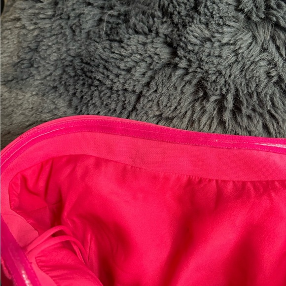 Cinq A Sept Pink Luna Strapless Midi Length Ruffle Wedding Guest Dress Size 0 - Picture 13 of 15